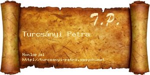 Turcsányi Petra névjegykártya